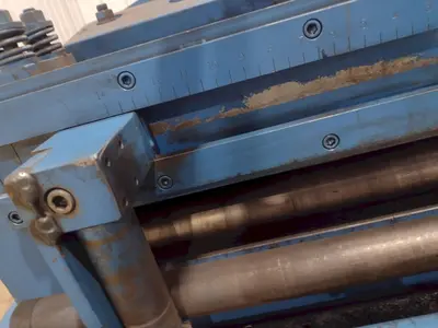 24" COOPER WEYMOUTH 7 ROLL MOTORIZED POWERED COIL STRIP STRAIGHTENER: STOCK #23702