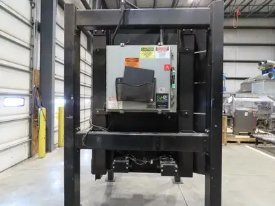 42"W x 48"L Pallet Feeder Dispenser for Robot Palletizer Conveyor 98"H