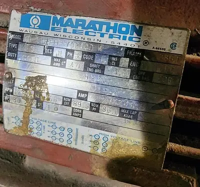 USED MARATHON ELECTRIC KD 286TTFS7026CD W