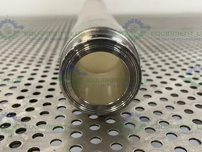 USED SANI-TECH STHT-WR-1500 19" SILICONE HOSE W/ 1 1/2" SANITARY FITTING