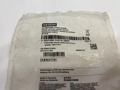 New | in-Stock Siemens Contact Block 1NO F SP S Contact Blocks Michigan US | Maverick Industrial Sales #1489464