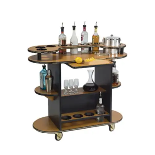 Geneva Oval Dessert Cart w/ Multi-Tiered Design - Maple (37210)