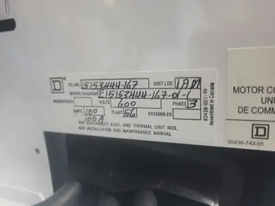 USED SQUARE D MODEL 6
