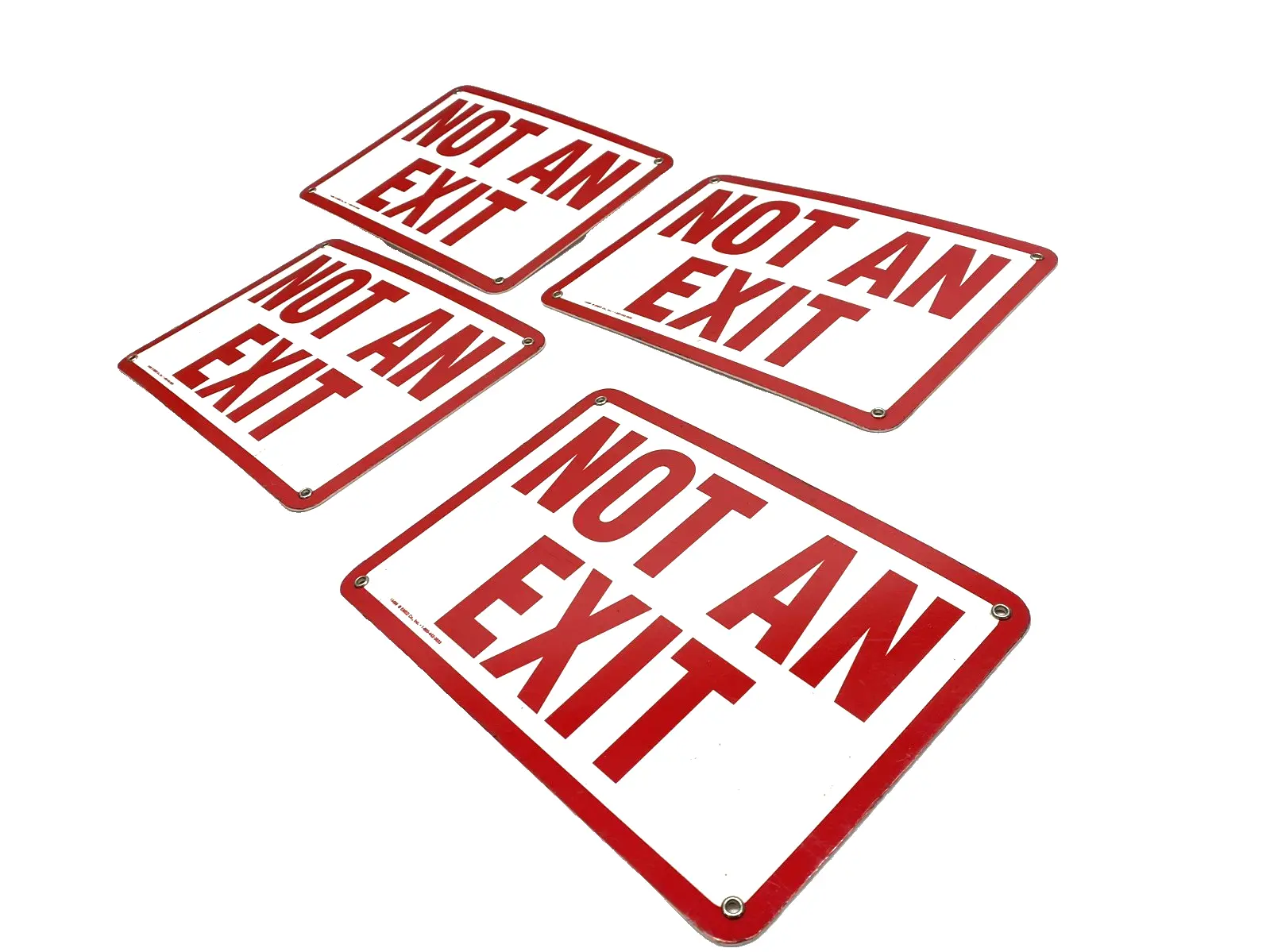 Used EMED Not An Exit Sign 10"X7" LOT OF 4 Safety Products (Other) Michigan US | Maverick Industrial Sales #1400585