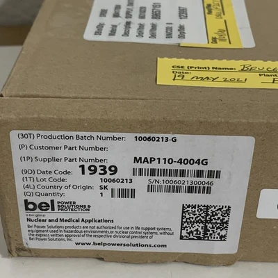 USED BEL POWER SOLUTIONS MAP110-4004G