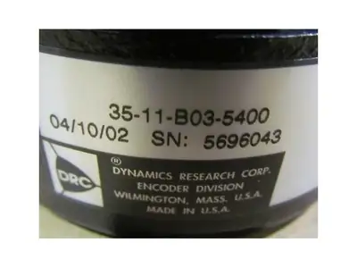 DRC Dynamics Research 35-11-B03-5400 Rotary Encoder NIB