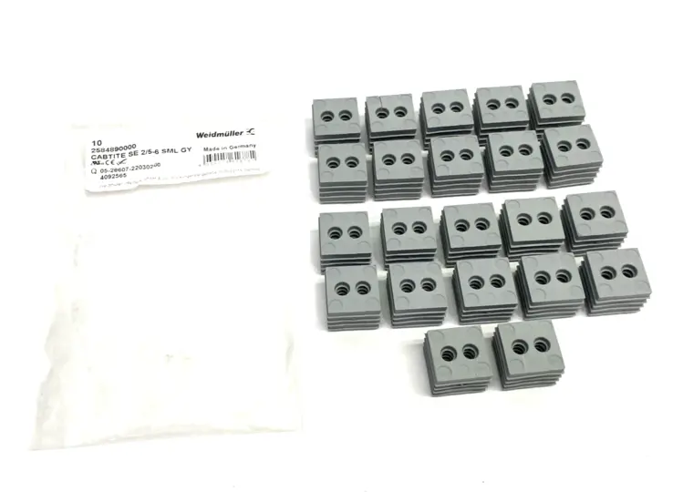 New | in-Stock Weidmüller Slotted Cable Grommet CABTITE SE 2/5-6 SML GY LOT OF 22 Electrical Fittings Michigan US | Maverick Industrial Sales #1402923