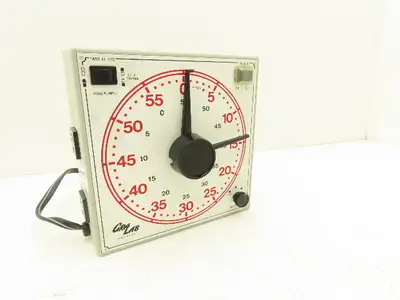 Gralab Model 170 Dual Scale Timer 8" Dial w/Buzzer Volume Control 60 Hour 120V