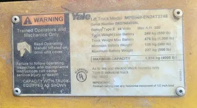 USED 2010 YALE MPB040-EN24T2748