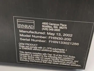 Used SYNRAD SYNRAD FHIN30-200 LASER INDEX MARKING HEAD Laser Markers Michigan US | Maverick Industrial Sales #1122864
