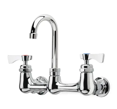 Krowne 14-801L Splash Mount Faucet - 6" Gooseneck Spout, 8" Centers