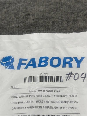 New | in-Stock Fabory U38801.006.0325 Seals & Gaskets California US | Davliegogo LLC #1707641