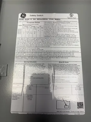 GENERAL ELECTRIC TH3361 Electrical/PLC/Automation | ESS Industrial Equipment Sales (8)