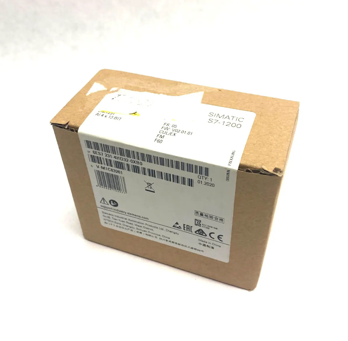 NEW SIEMENS SIMATIC S7-1200 ANALOG INPUT MODULE SM1231 4X13 BIT