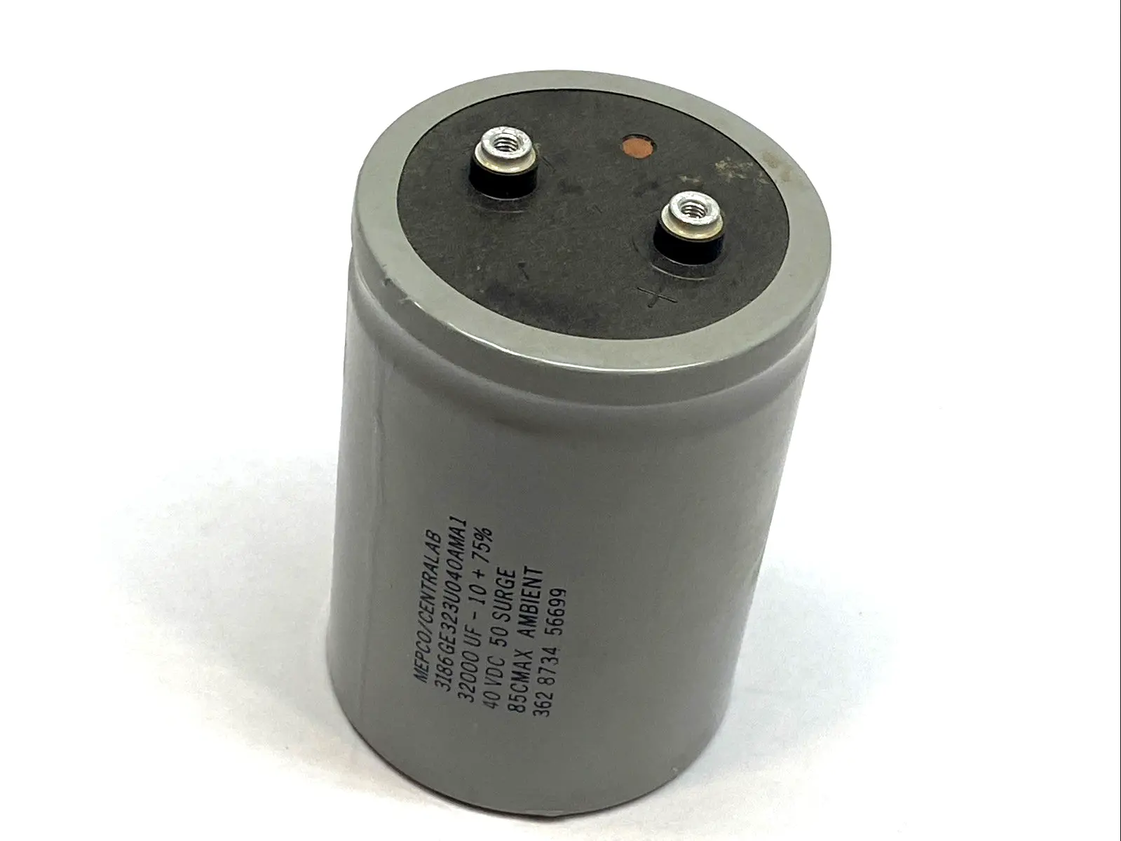 USED MEPCO CAPACITOR 32000UF 40VDC SCREW TERMINAL −10+75%