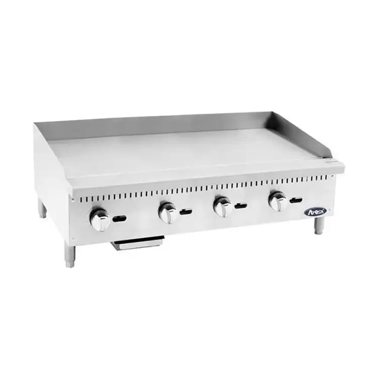 New | in-Stock Atosa New Atosa ATMG-48 HD 48" Manual Griddle with Total 120,000 BTU Commercial Flat Top Griddles Illinois US | Falcon Restaurant Supply #1375223