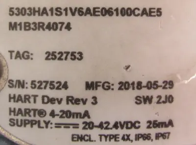 NEW ROSEMOUNT 5303HA1S1V6AE03100CAE5 TRANSMITTER