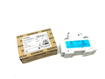 USED SIEMENS MINIATURE CIRCUIT BREAKER 2-POLE 10A D-CHAR.