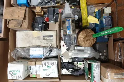 2 PALLETS OF ASSORTED VALVES, PARTS AND ACCESSORIES