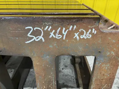 32" X 64" T SLOTTED STEEL DRILL BOX SETUP TABLE: STOCK #23229