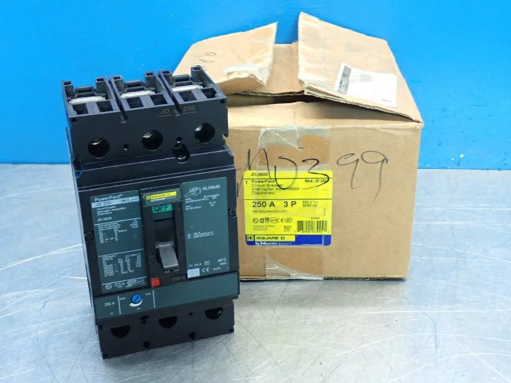 New | in-Stock SQUARE D JDL36250 Circuit Breakers Ohio US | HGR 24 #1069965