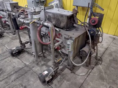 4" CAPACITY ULTRASONIC BAR & TUBE CONTINUOUS WASHER: STOCK #22589