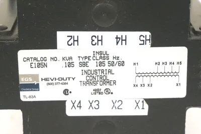 NEW EGS ELECTRICAL GROUP E105N TRANSFORMER SBE105 50/60HZ