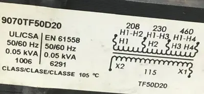 USED SQUARE D 9070-TF50D20