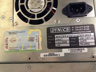 USED DYNICS WX17PTATX7A142XPL80ZF