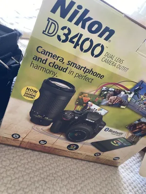 Nikon D3400 DSLR Bundle- 3 lenses, Camera Bag, Etc… Excellent Condition!!!!