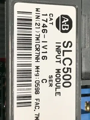 USED ALLEN BRADLEY 1746-IV16 SER C