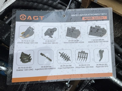Used AGT 12EX-ATA MINI EXCAVATOR ATTACHMENT SET Misc Construction Attachements Michigan US | Miedema Asset Management Group #1341221