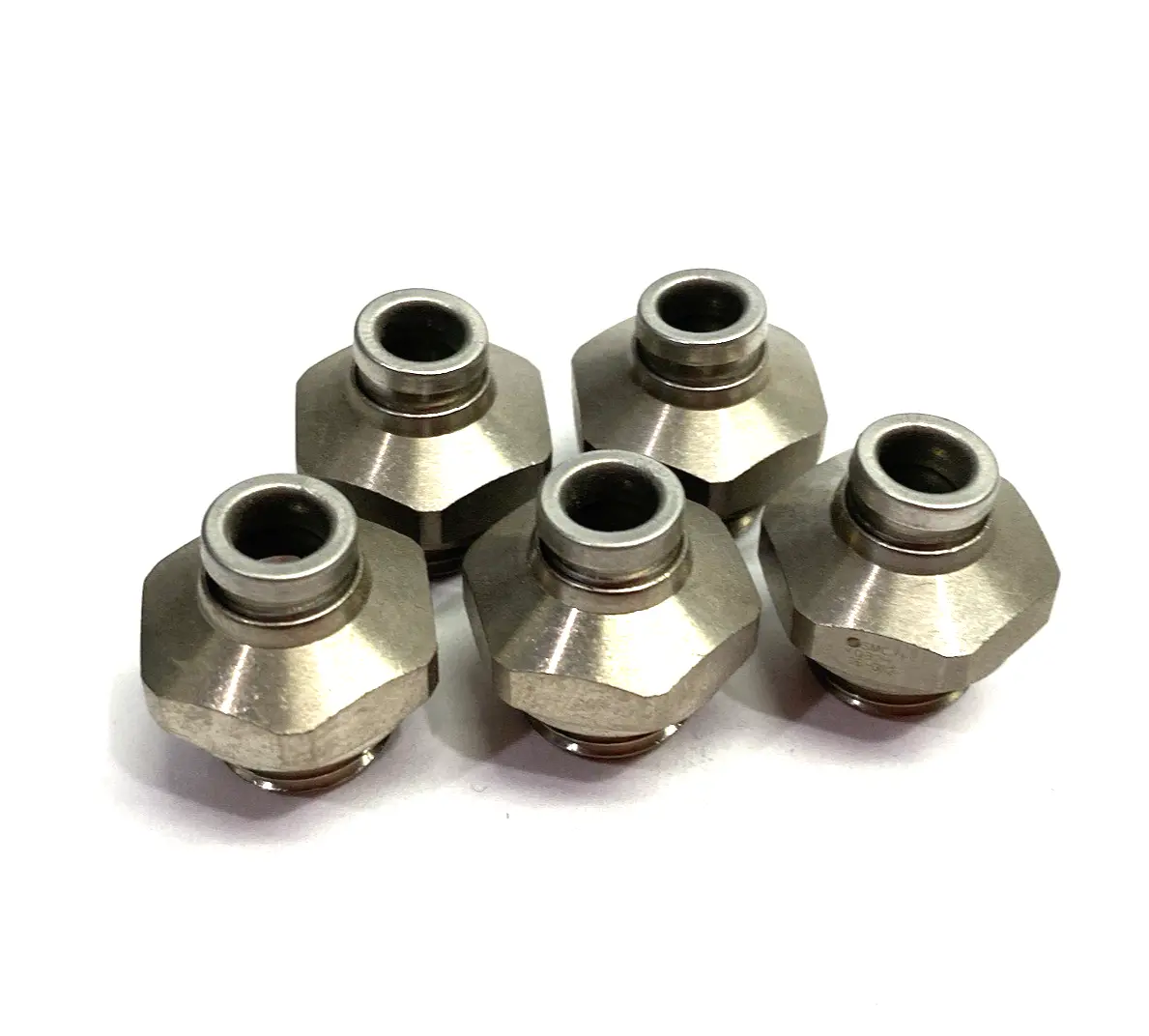 New | in-Stock SMC METAL STRAIGHT MALE FITTING 6MM OD TUBE Hoses | Maverick Industrial Sales #1099401