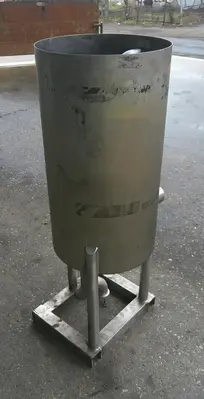 SPC9129  Tank 15 gallon vertical tank, Stainless Steel, conical