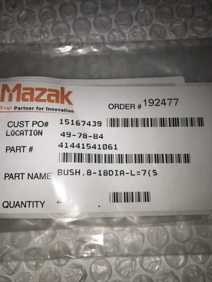 NEW Mazak J2600P01200