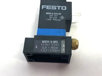 Used Festo Solenoid Actuated Valve 3/2-way Direct Acting 15341 Solenoid Valves Michigan US | Maverick Industrial Sales #1397924
