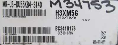 NEW MITSUBISHI MR-J3-DU55KB4-S140 DRIVE 55KW MRJ3DU55KB4S140