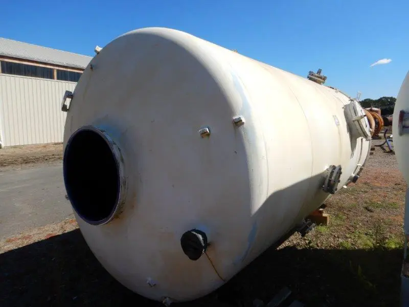 3,000 Gallon, 72" X 10'10", 75 PSI/FV, Ceramic Coating Glass Lined Tank