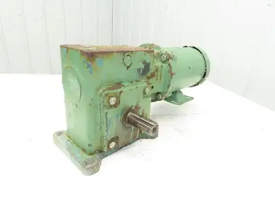 Baldor CM3546 Gearmotor 20:1 Reducer 88rpm 1Hp 230/460V 3PH 56C LH Output