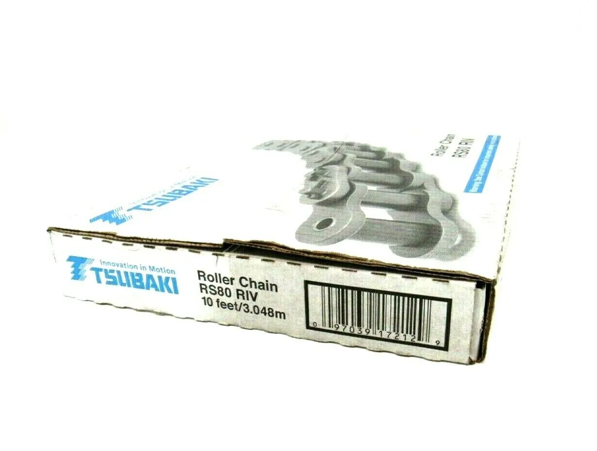 NEW TSUBAKI RS80-RIV ROLLER CHAIN 10' RS80RIV