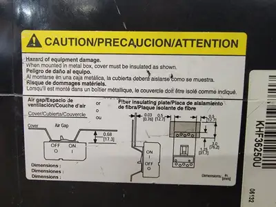 USED SQUARE D KAL362506139