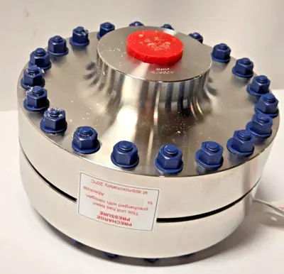 FlowGuard Pulsation Dampener FG 54207/01 FD-20-70-NTF-SS-A-1" NPT CoorsTek