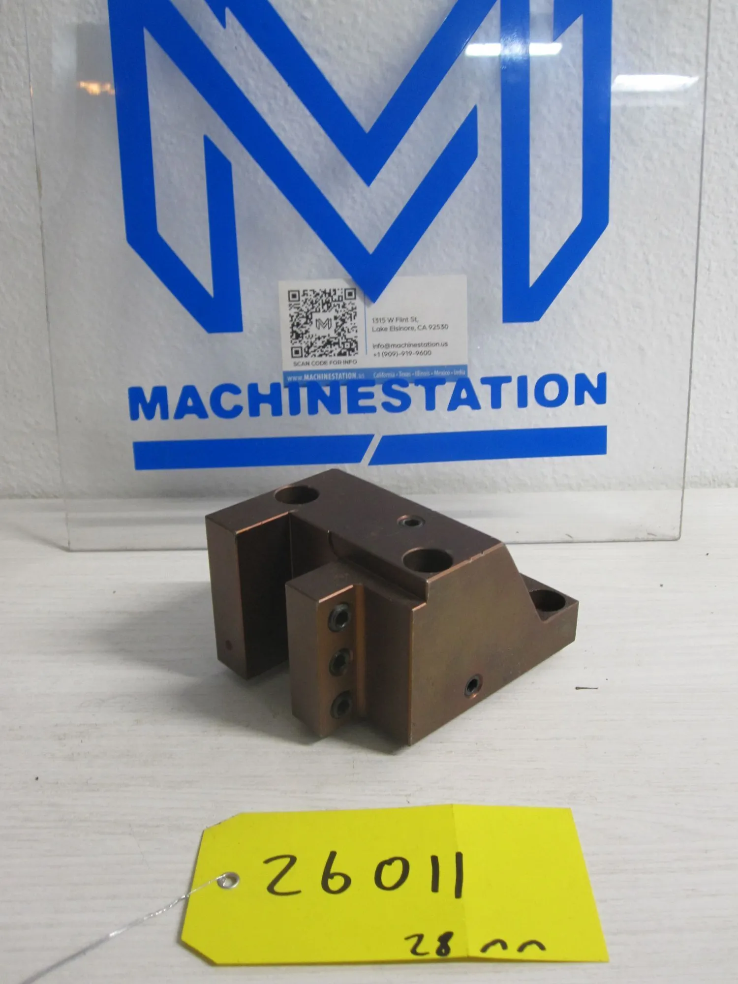 Nakamura Tome TW20 Static Turning 28mm Tool Holder 69 mm x 71 mm