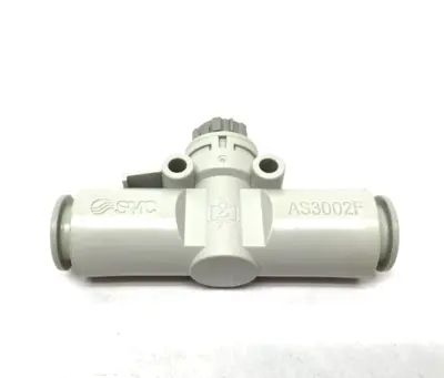 USED SMC INLINE FLOW CONTROL FITTING 12MM TUBE
