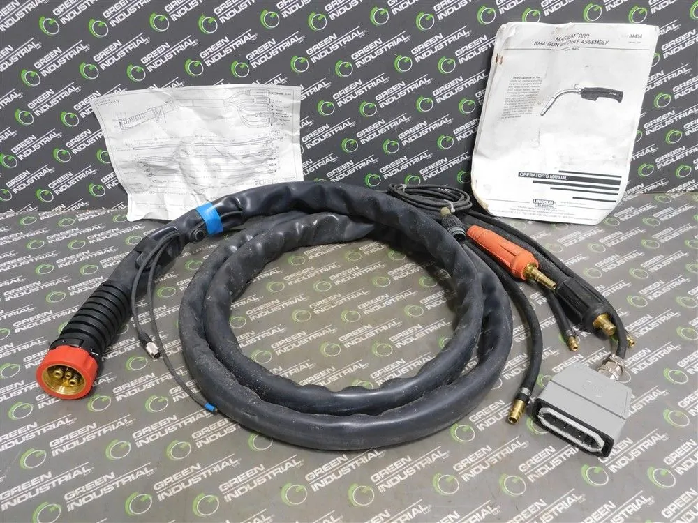Cloos ZK-SKQ-A-F/2-MKQ Cable Assembly for Magnum 200 GMA Gun 3.0m Used