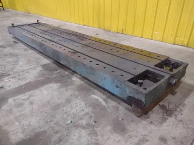 138" X 30" X 6.25" T-SLOTTED LAYOUT PLATE / TABLE: STOCK #23626