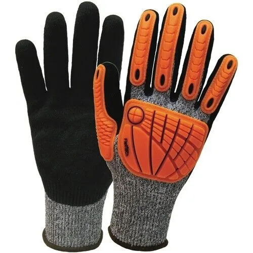 Wells Lamont FlexTech Safety Glove Anti-Impact Sandy Nitrile Size Medium