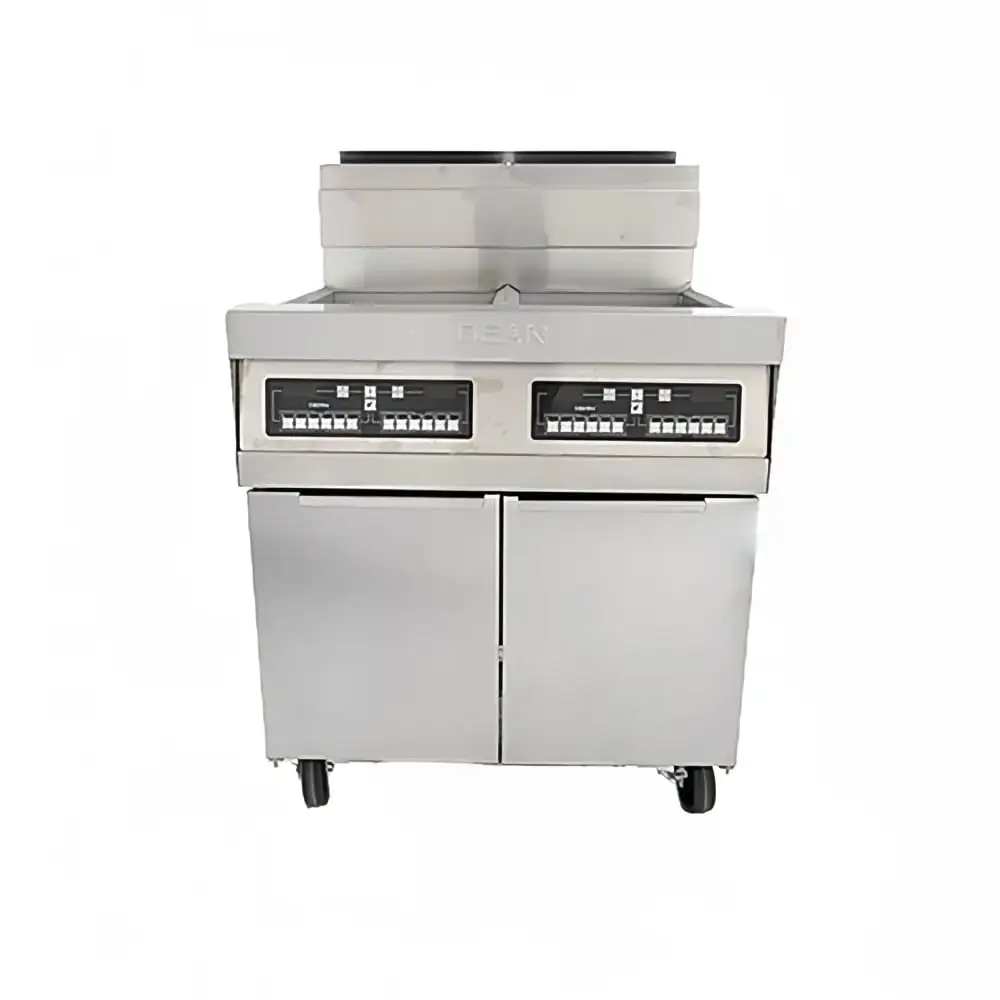 Dean 2PRG50T Gas Fryer - (2) 50 Lb Vats, Floor Model, Liquid Propane