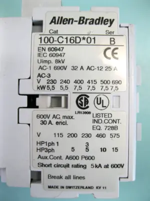 Used Allen-Bradley 100-C16D*01 Misc Electrical & Power Parts New Hampshire US | Bitter End Trading #1471237