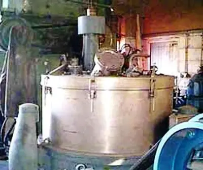 Escher-Wyss V-130 perforate basket centrifuge, 316SS.